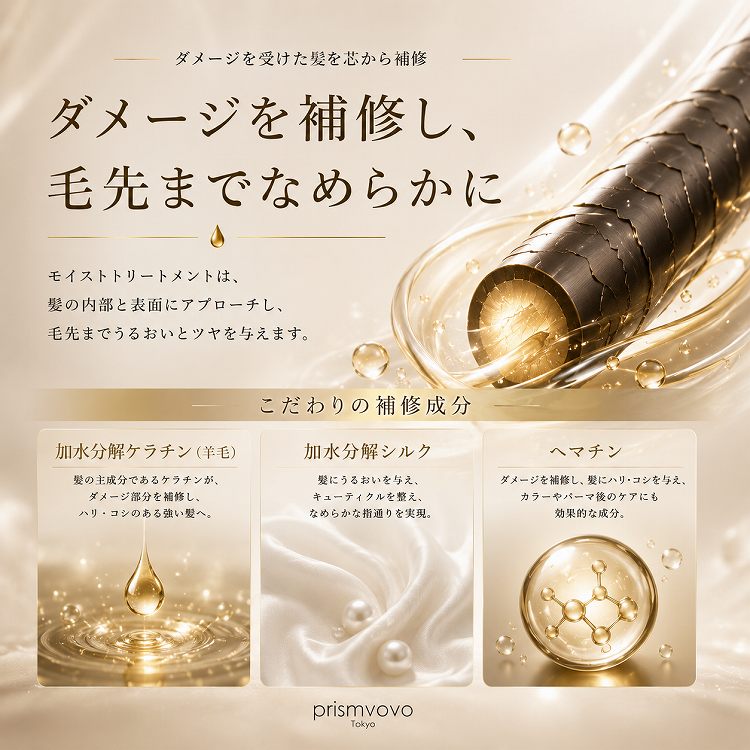【2点セット】プリズムボボ アミノシャンプー＆トリートメント モイスト / しっとり・ダメージケア・ボタニカルオイル配合