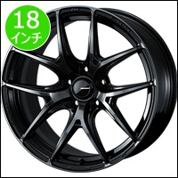 プリウス50系用 ウェッズスポーツ SA-01R(ウォースブラッククリア) 18