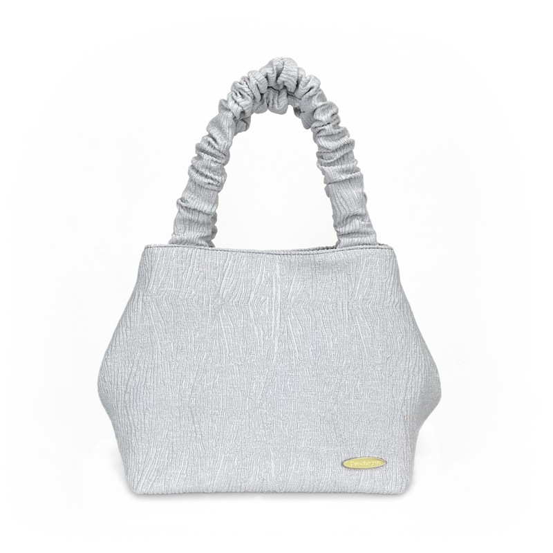 イネス ギャザーハンドバッグ アイスグレー | ハンドバッグ | Proche