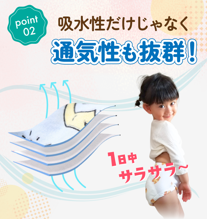 おねぽんパンツ トレーニングパンツ 防水 4層 トイトレパンツ トイレトレーニング パンツ トイトレ おねしょパンツ おねしょズボン 吸水性 通気性 男の子 女の子 おむつ おねしょ 対策 キッズ 子ども かわいい