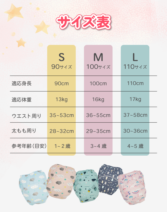 おねぽんパンツ トレーニングパンツ 防水 4層 トイトレパンツ トイレトレーニング パンツ トイトレ おねしょパンツ おねしょズボン 吸水性 通気性 男の子 女の子 おむつ おねしょ 対策 キッズ 子ども かわいい