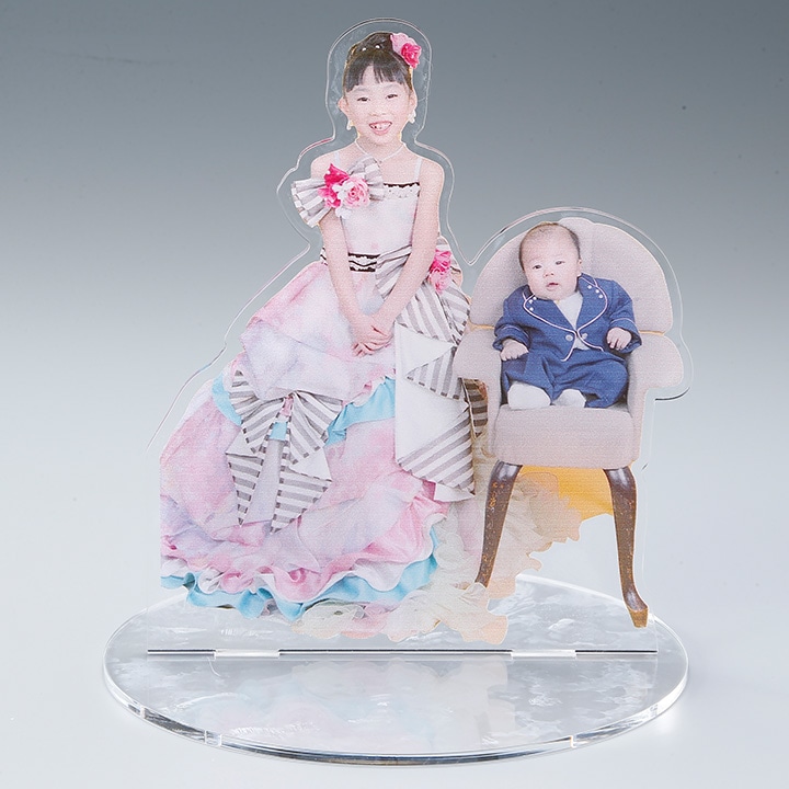 【3個セット】オリジナル アクリルフォトスタンド 〈型抜きタイプ〉