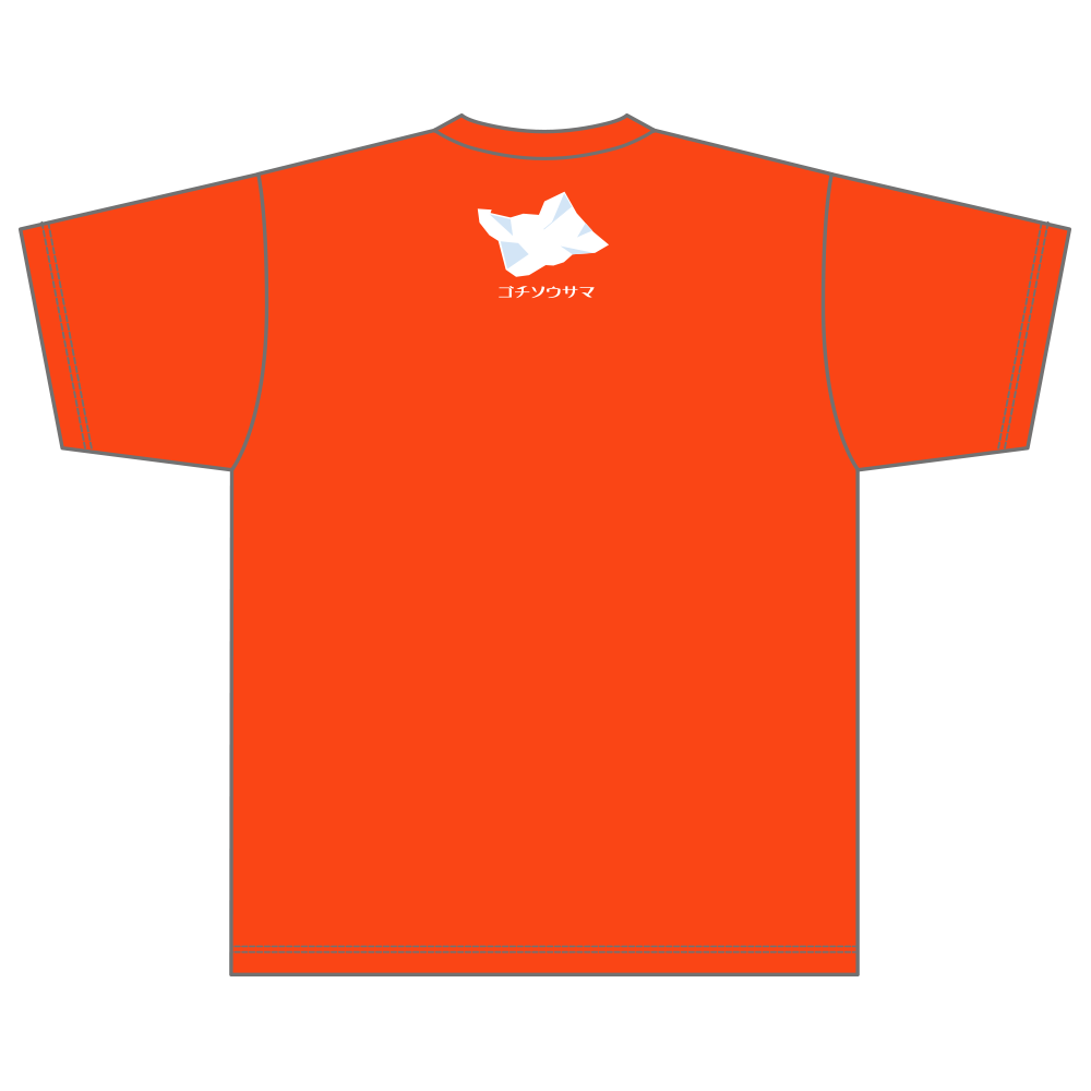 サイコロキャラメルオリジナルTシャツ 長野/オレンジ 001