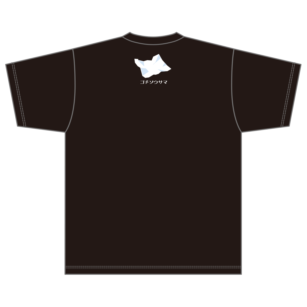 サイコロキャラメルオリジナルTシャツ 長野/ブラック 002
