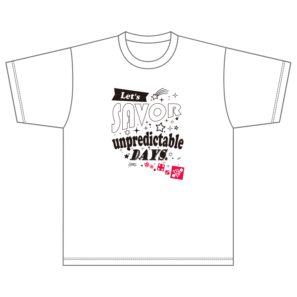 サイコロキャラメルオリジナルTシャツ 向田/ホワイト 006