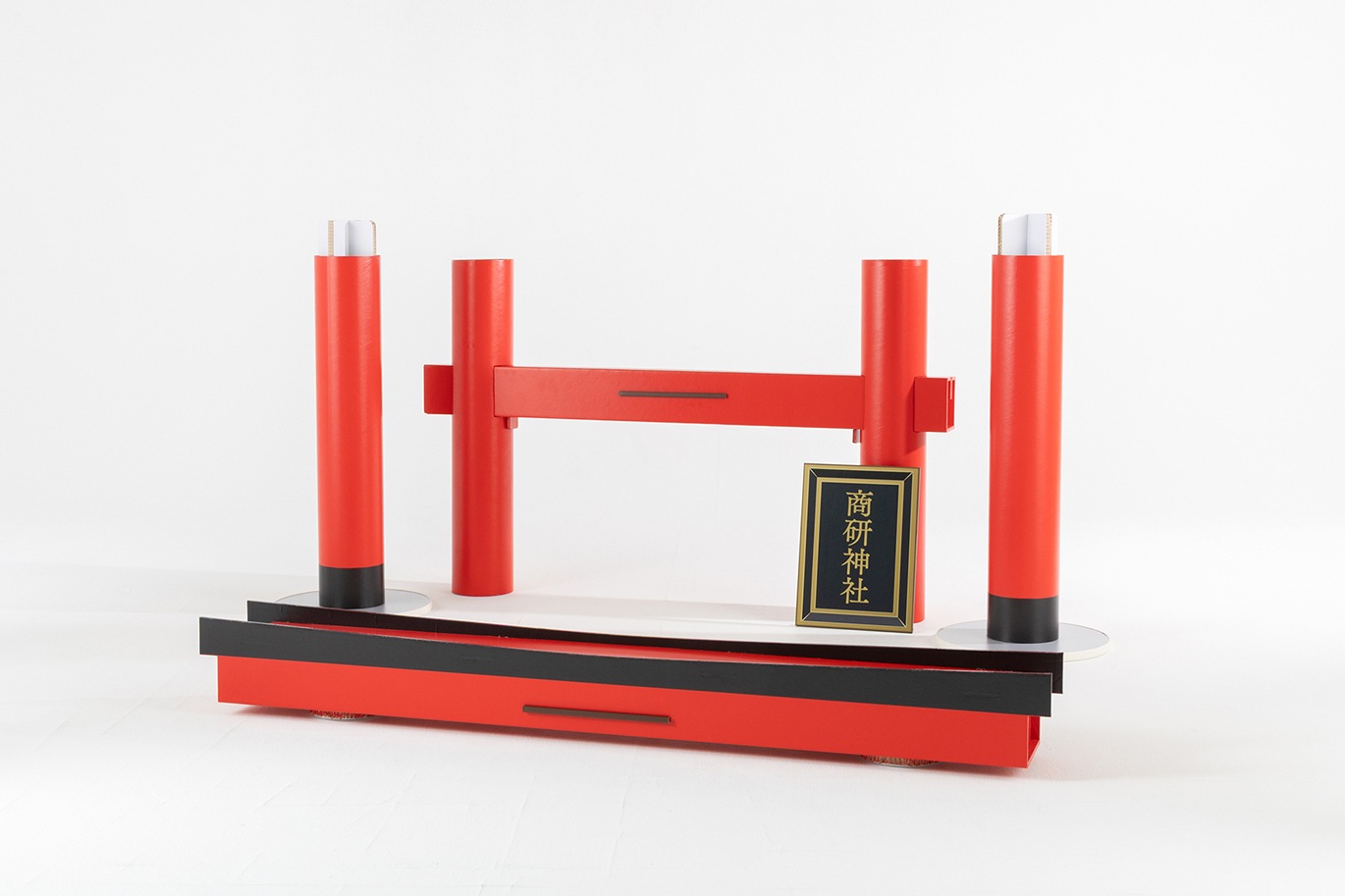 レプリカ神社　ミニ鳥居　全部段ボール　全高180cm