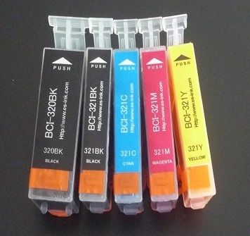 Υ  BCI-321+320/5MP BCI-321(BK/C/M/Y)+320BK PIXUS MX870/MX860/ MP990/MP980/MP640/MP630/MP620/MP560/MP550/MP540/ iP4700/iP4600/iP3600ʥ᡼̵ɽͭ ߴ