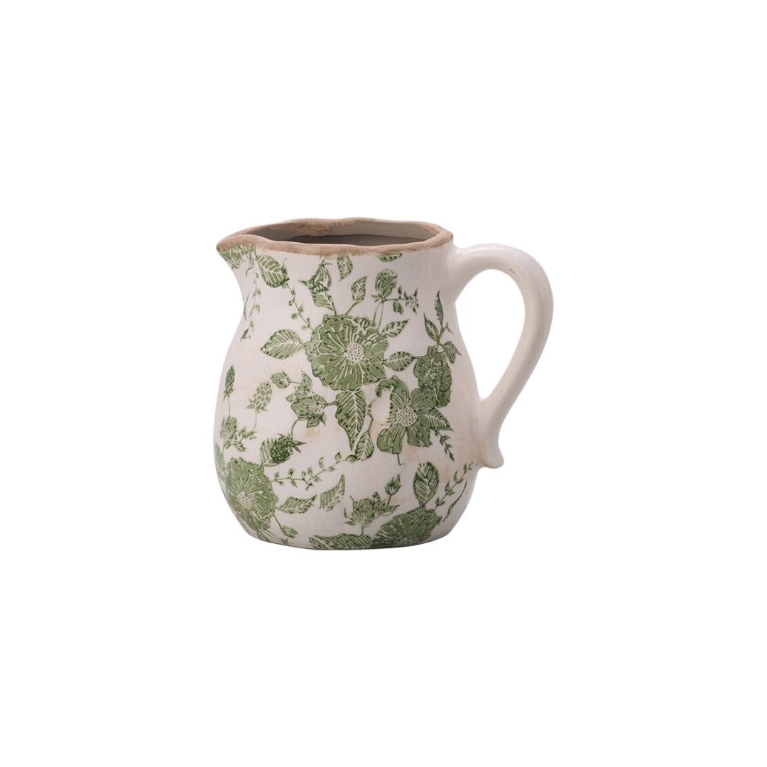 RAYNAUD 陶器花瓶 CL-440-087-146／Renoir (ルノワール)／ホワイトグリーン（次回生産：7