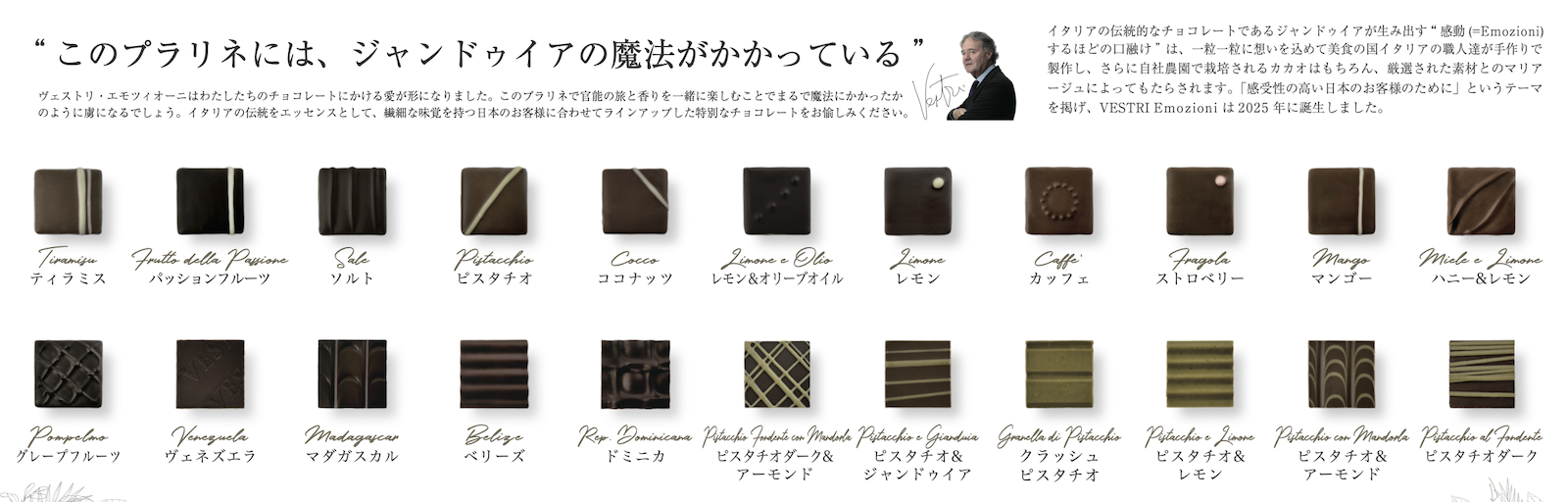 2026予約商品＞コレツィオーネ4 | VESTRI Emozioni | VESTRI