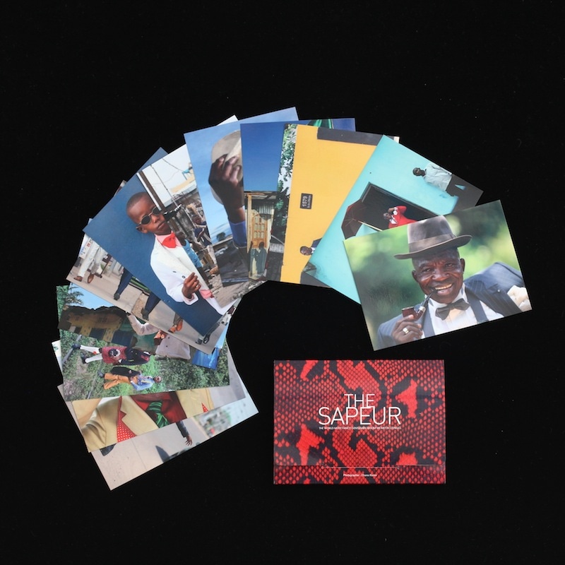 「サプール（SAPEUR）」ポストカードセット（Red）