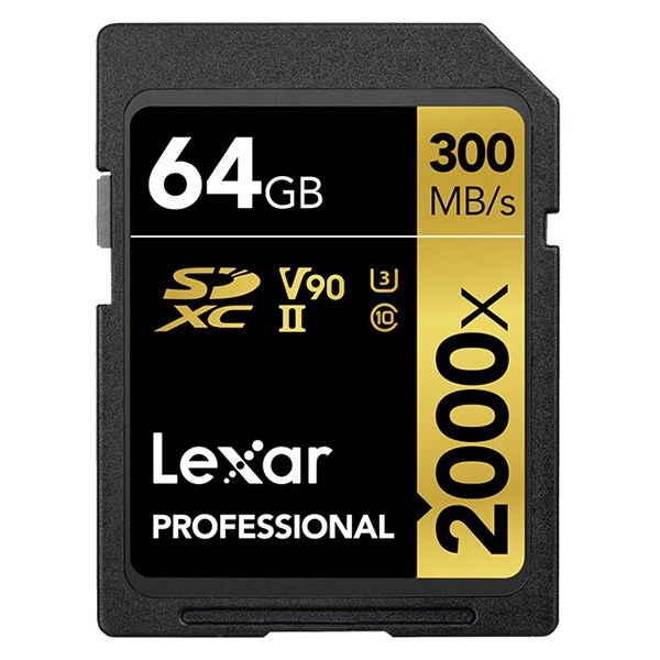 Lexar Professional 2000x SDXC 64GB UHS-II カード GOLD