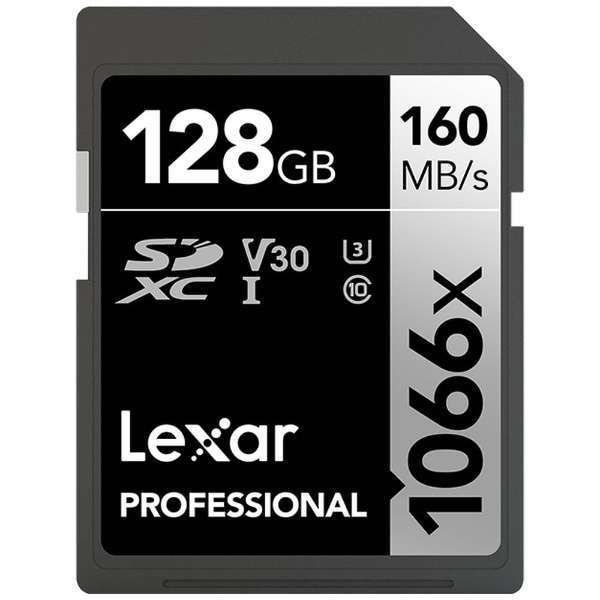 Lexar Professional 1066x SDXC 128GB UHS-I カード SILVER