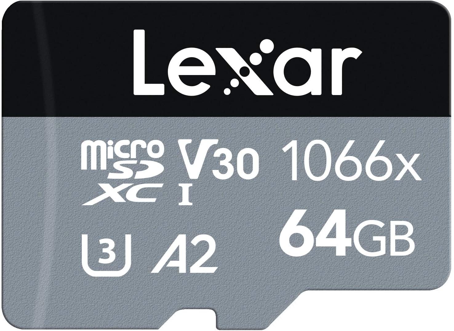Lexar Professional 1066x microSDXC 64GB UHS-I カード SILVER