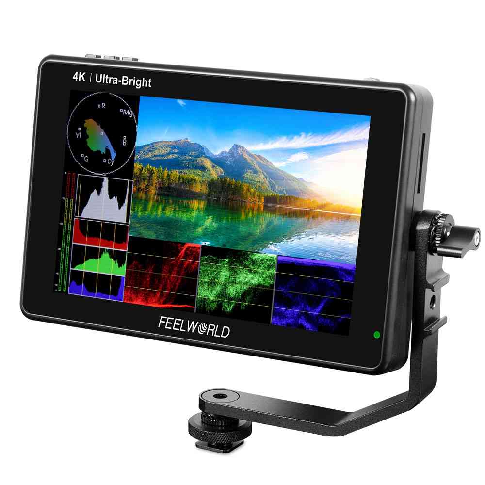FEELWORLD LUT7S PRO7インチ2200nitsDSLRカメラフィールドモニター3DLUT Touch 4K HDMI 3G-SDIF970キット