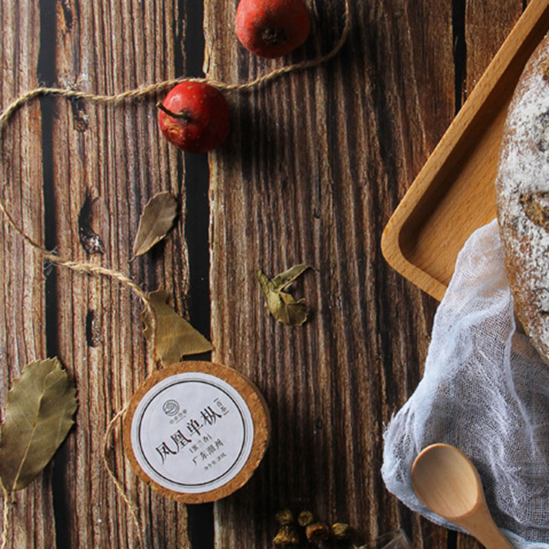 PVCコーティング背景紙（ダークウッド：縦目・横目　リバーシブル）