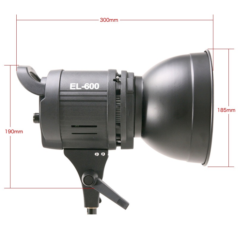 MANDA EL-600 LEDライト2個 自然光 タングステン用フィルター付き