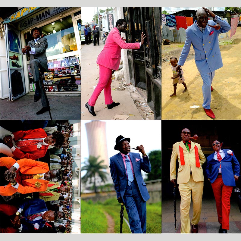 「サプール(SAPEUR)」ポストカードセット(Black)