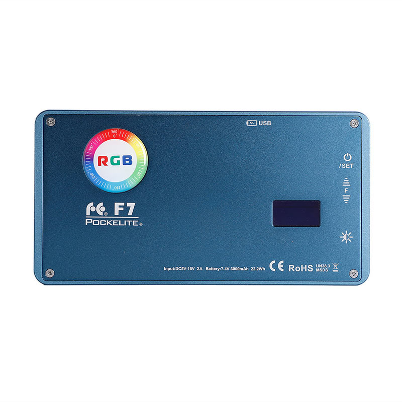 F7 Pocketlite RGB LEDライト F7 ポッケライト 12W(RGB色温度可変タイプ ディフューザー