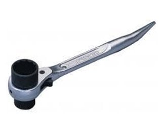 らっちょ 曲がりしの付・両口ラチェットレンチ(ミニショートタイプ) SSR1719