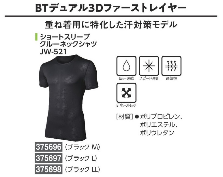 BT�ǥ奢��3D�ե������ȥ쥤�䡼 ���硼�ȥ��꡼�֥��롼�ͥå������ JW-521 375696��375697��375698 Ǯ����к� �н���