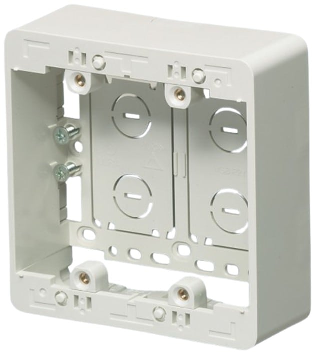 深形モール用スイッチボックス （Fタイプ） 2ヶ用 深形 MSB-F2Y モダン