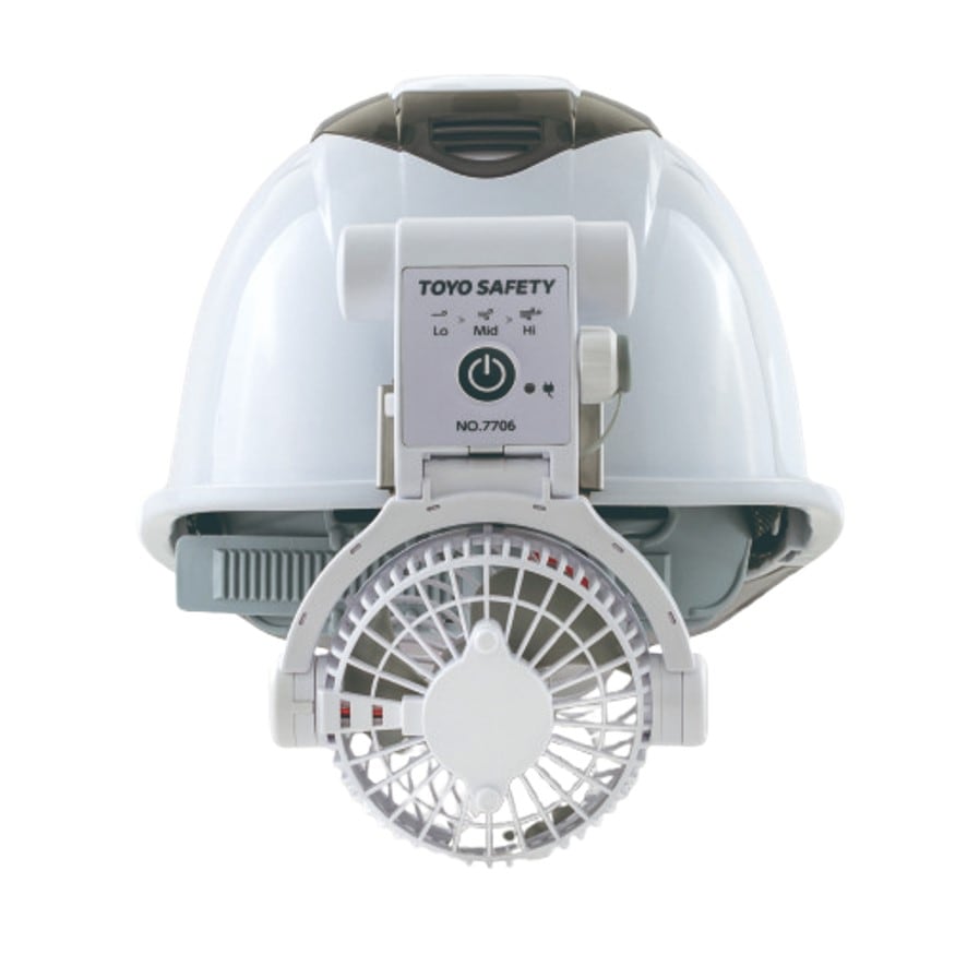 ヘルメット取付式送風機 充電式 WindyⅣ 7706 トーヨーセーフティー