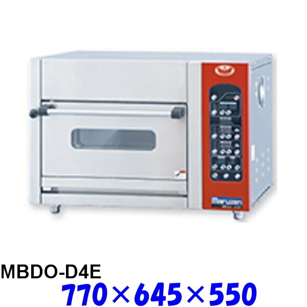 フジサワ・マルゼン ベイカーシェフ ミニ・デッキオーブン MBDO-D4E デラックスタイプ （炉床鉄板,加湿装置あり）