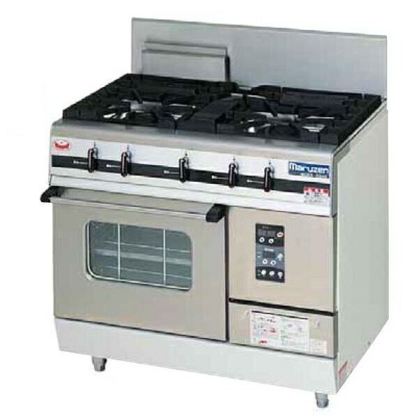 マルゼン パワークック ガスレンジ MGRX-096F W900×D600×H800 | 熱機器