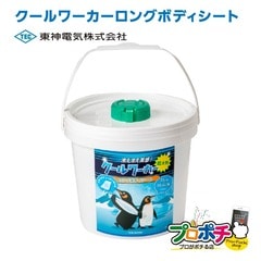 【即配】東神電気 クールワーカー ロングボディシート 1缶100枚入（1600ml） TCW-BS100 