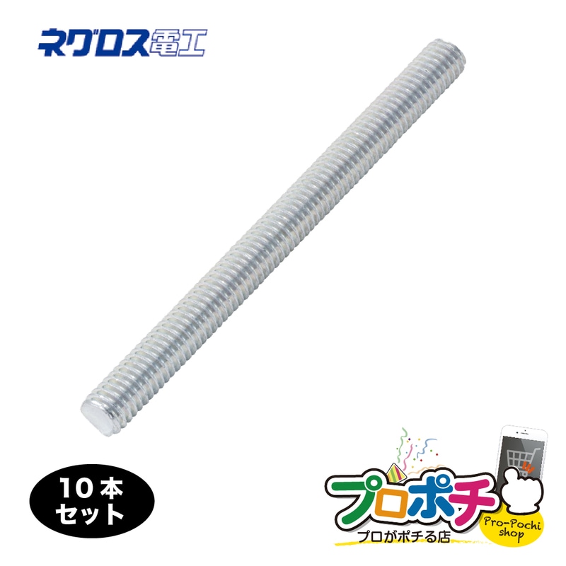 【即配】ZW3-200 10本セット 全ねじボルト W3/8×200 ネグロス