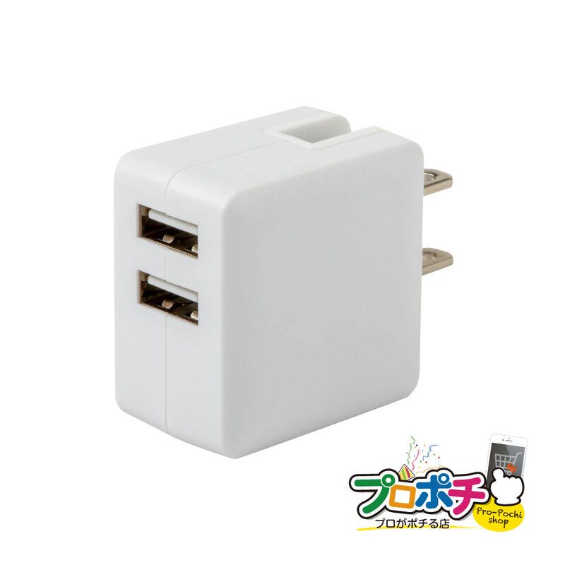【即配】USB充電器2ポート3.1A SK-CH2A15WPO 星光商事