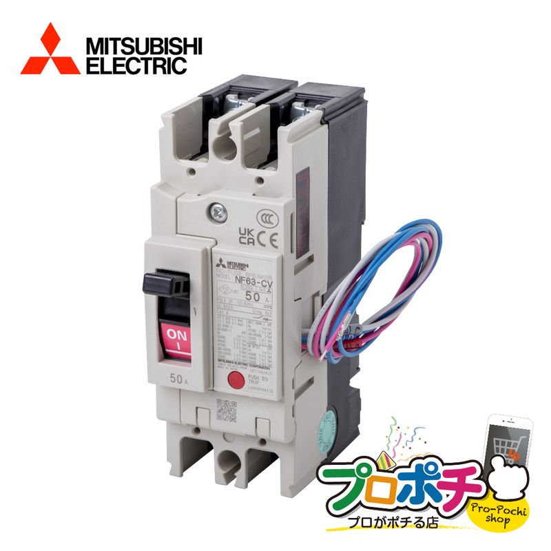 SALE 【在庫限り】【即配】NF63-CV A-1RS 2P 50A ノーヒューズ遮断器 配線用遮断器 WS-Vシリーズ CE･CCC品 過負荷・短絡保護 AC/DC共用 600ボルト 三菱電機 / MITSUBISHI