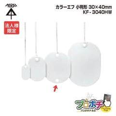 【法人限定】【10個セット】 未来工業 KF-3040HW カラーエフ 小判形 20枚入 30×40mm 紐付き120mm
