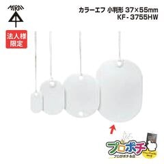 【法人限定】【10個セット】 未来工業 KF-3755HLW 小判形 カラーエフ 20枚入 37×55mm 紐付き220mm プラスチック製 線名札