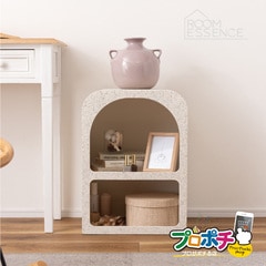 【メーカー直送】マーブル シェルフ MAR-12WH（ホワイト） MAR-12LGY（ライトグレー） ナチュラル ナイトテーブル 繊維板 おしゃれ シンプル 東谷