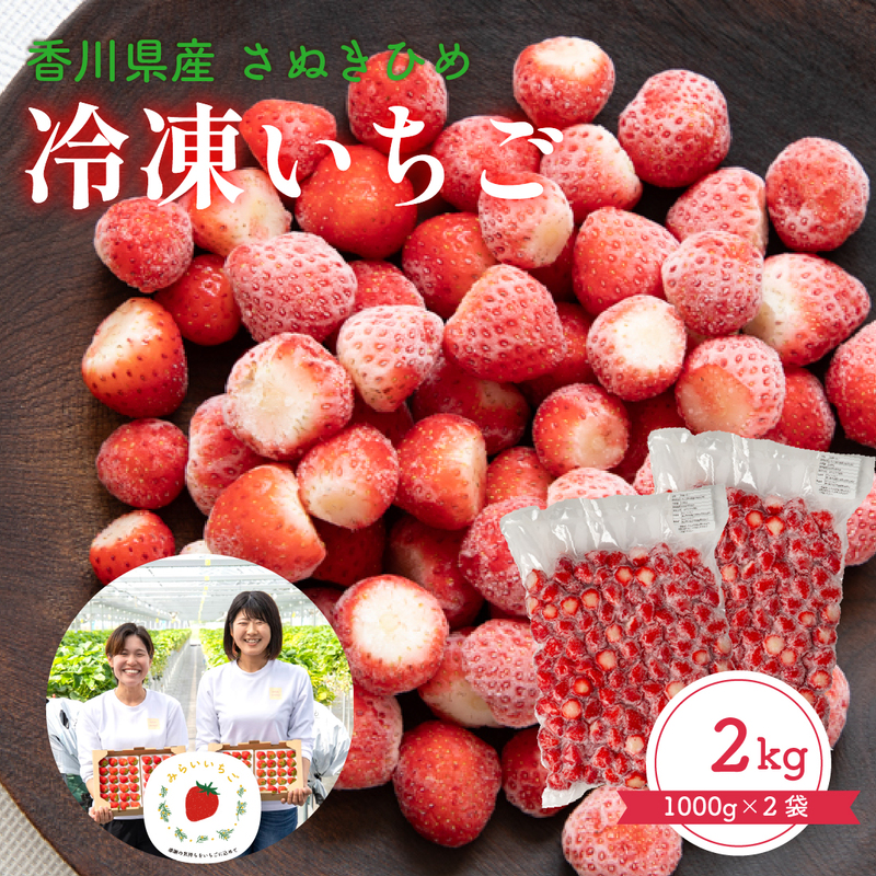 冷凍いちご 2kg 1000g×2袋 さぬきひめ 国産 冷凍イチゴ 冷凍苺 冷凍ストロベリー 冷凍フルーツ 香川 いちご 苺 イチゴ 冷凍 ストロベリー 冷凍果物 農家 直送 産地直送 香川県 三木町 果物 くだもの 業務用 家庭用 プレゼント ギフト 贈答 送料無料