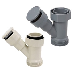 【取寄品】VVD-40Y/ミルキーホワイト VVD-40YG/グレー 通気スイスイmini ワントラップ用(キッチン・流し用) 12個入 管材 建築 配管 未来工業