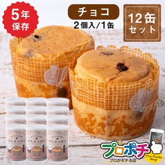 【即配】ぱんカンぱん チョコ 12缶 非常食 5年保存 日本製 卵不使用 防腐剤・脱酸素剤不使用