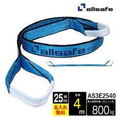 オールセーフ スリングベルト1本 長さ4ｍ 幅25mm AS3E2540 allsafe【メーカー直送】