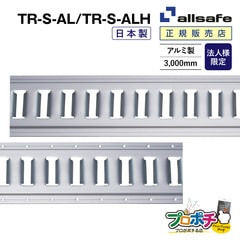 【法人様・個人事業主様限定】【メーカー直送】アルミトラックレール I型 ビス穴無/TR-S-AL ビス穴有/TR-S-ALH レール ラッシングレール allsafe オールセーフ