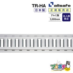 【法人様・個人事業主様限定】【メーカー直送】アルミ水抜き穴レール ビス穴無/TR-HA レール ラッシングレール トラックレール allsafe オールセーフ