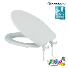 【取寄品】 233-716 前丸便座 ホワイト 標準・大型  洋式便座 普通便座 エロンゲート兼用 前丸タイプ 取替  カクダイ KAKUDAI