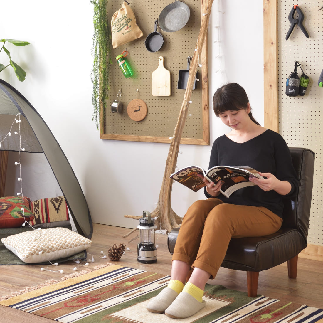 メーカー直送】フロアソファ RKC-937DM/インディゴ RKC-937LBR