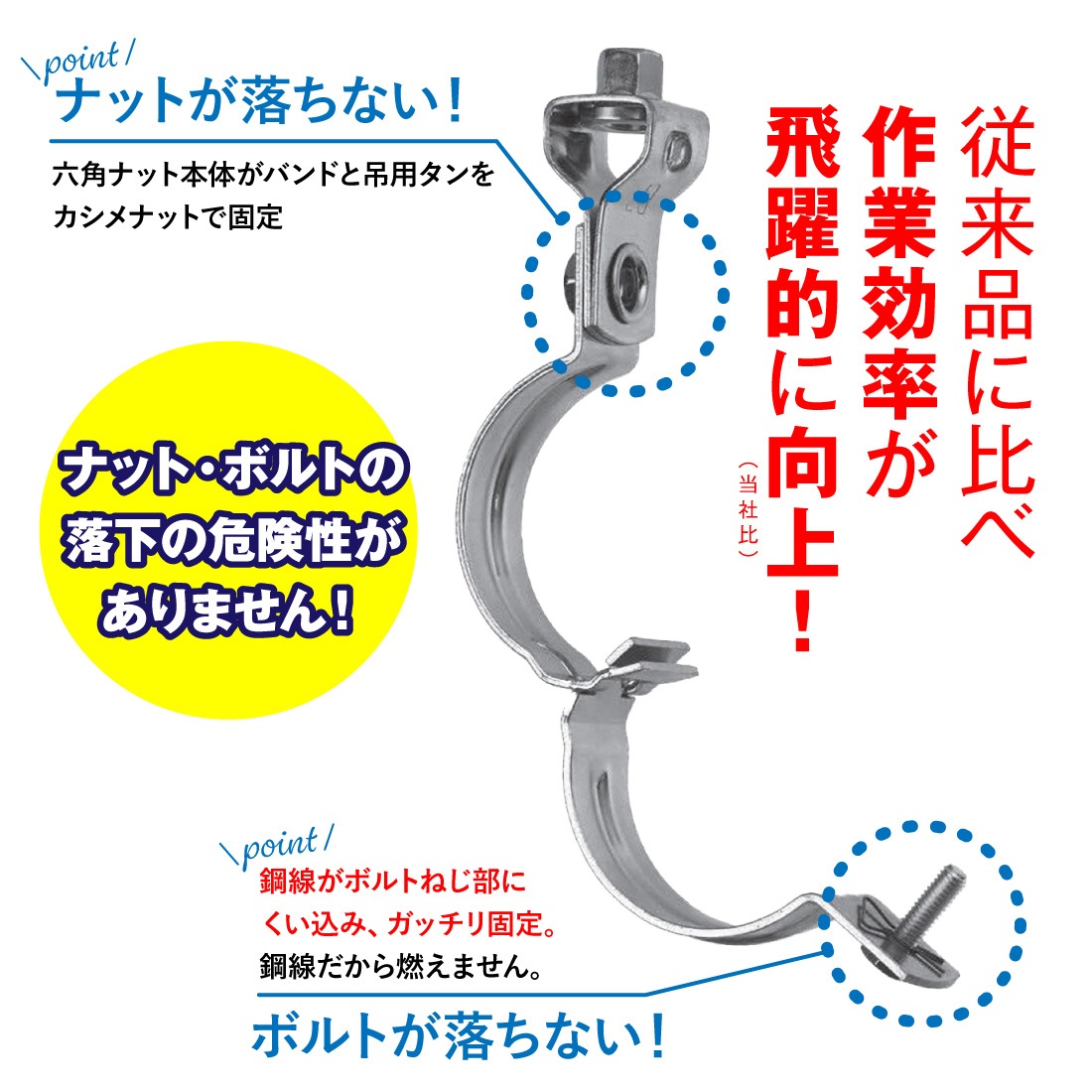 取寄品】アカギ A27722-0062 組式ハヤツリ 1個入 W3/8 -50A 吊バンド