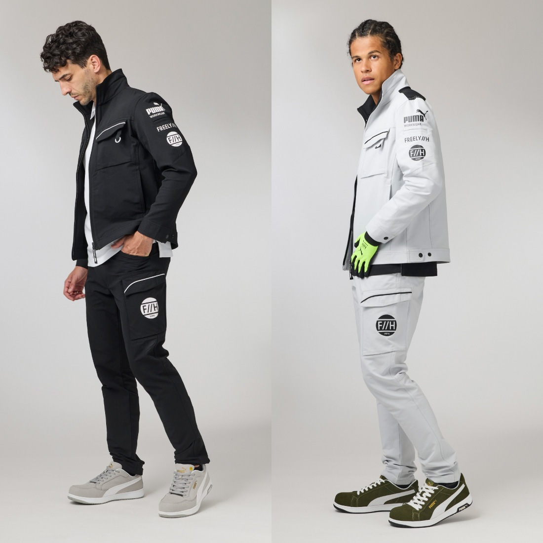 即配】 PW-3041G ヒロミ×PUMAコラボ ワークジャケット 作業ウェア