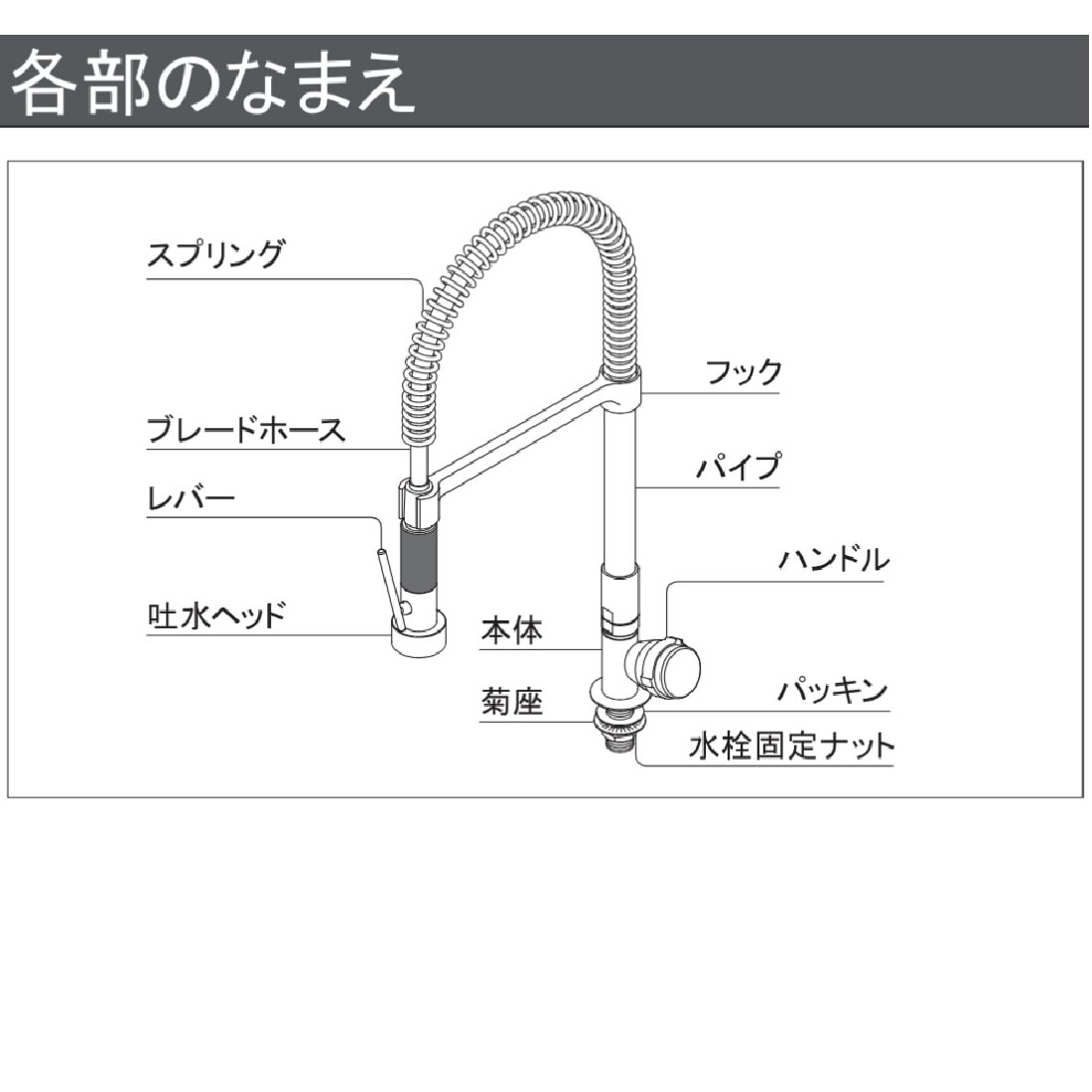 取寄品】 700-806-13 立形グラスフィラ水栓 業務用レバー式蛇口 取付穴