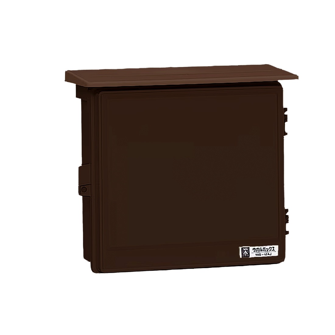 取寄品】 WB-12 ウオルボックス 屋根付 ヨコ型 防雨ボックス 7色 木板