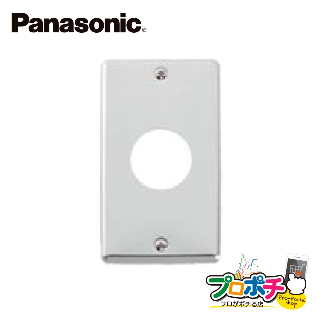Panasonic WN9613K 10個セット ステンレス 埋込コンセントプレート
