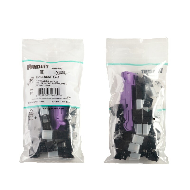 即配】パンドウィット/PANDUIT かんたん成端モジュラープラグ LAN