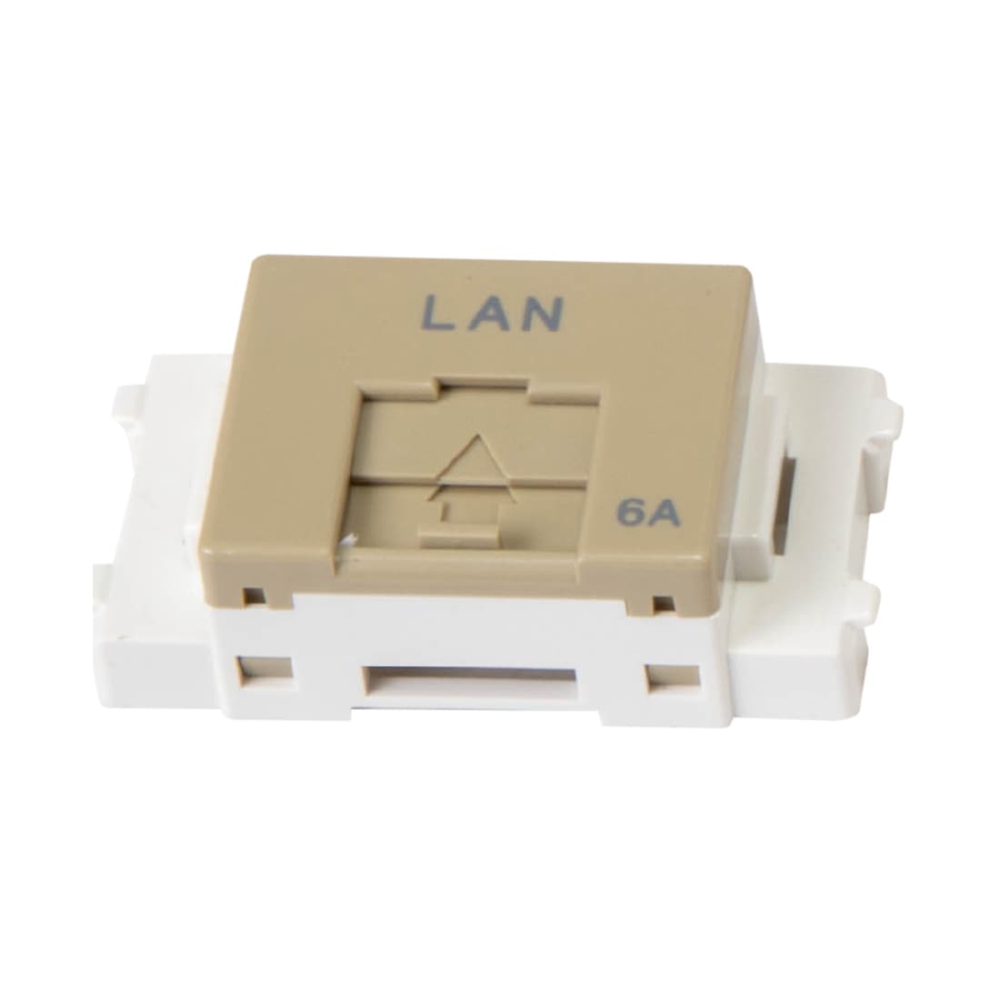 即配】LWU-110-6A 10個/1箱 CAT6A単線LAN対応 埋込LANコンセント 110